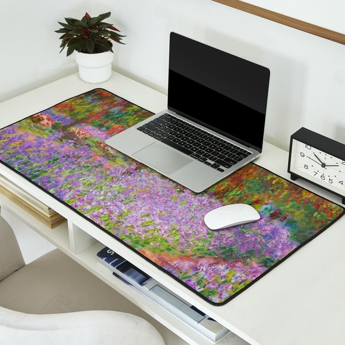 Claude Monet "The Artist's Garden at Giverny" Desk Mat Gallery Image 2