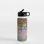 Claude Monet "The Artist's Garden at Giverny" Water Bottle Gallery Image 1