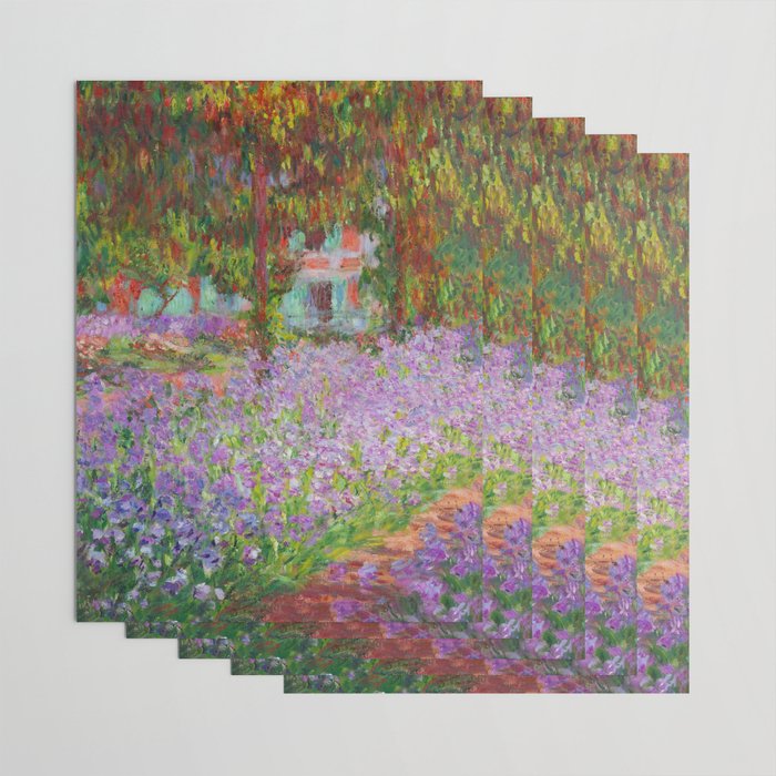 Claude Monet "The Artist's Garden at Giverny" Wrapping Paper Gallery Image 3