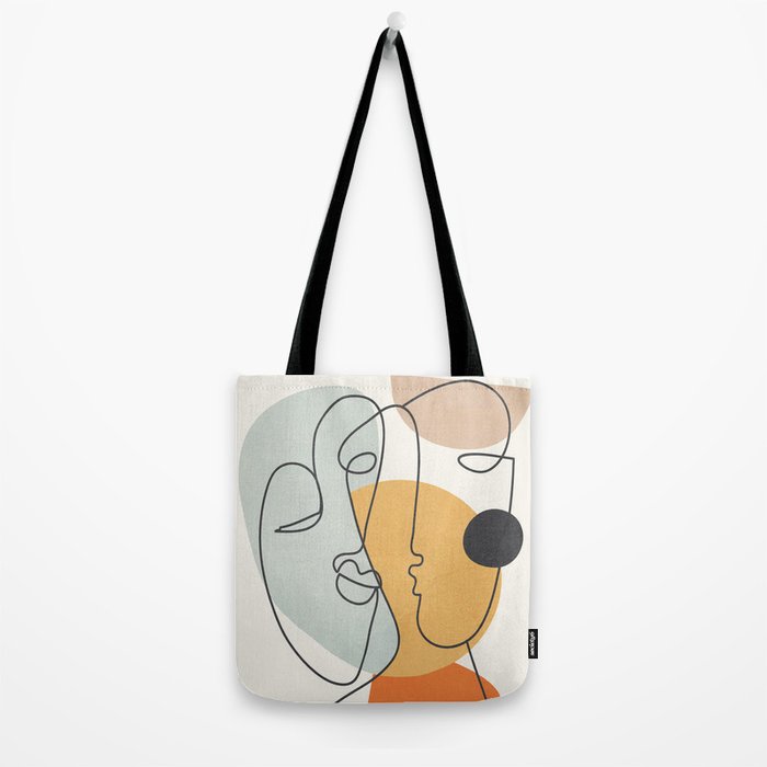 Abstract Faces 30 Tote Bag Gallery Image 2
