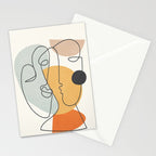 Abstract Faces 30 Stationery Card Gallery Image 2