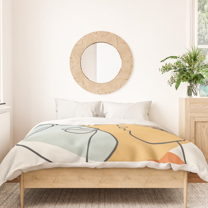 Abstract Faces 30 Duvet Cover Gallery Image 3