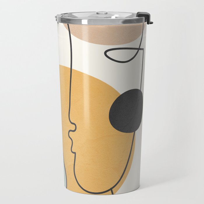 Abstract Faces 30 Travel Mug Gallery Image 2