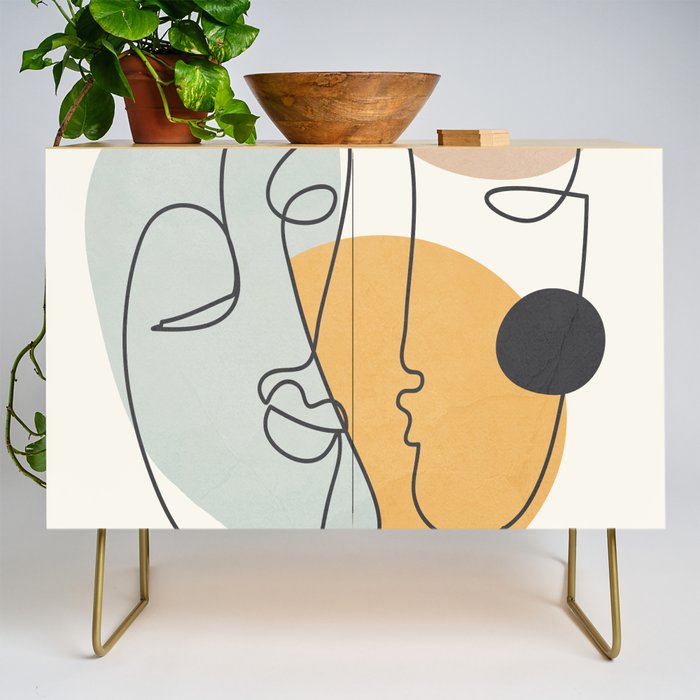 Abstract Faces 30 Credenza Gallery Image 1