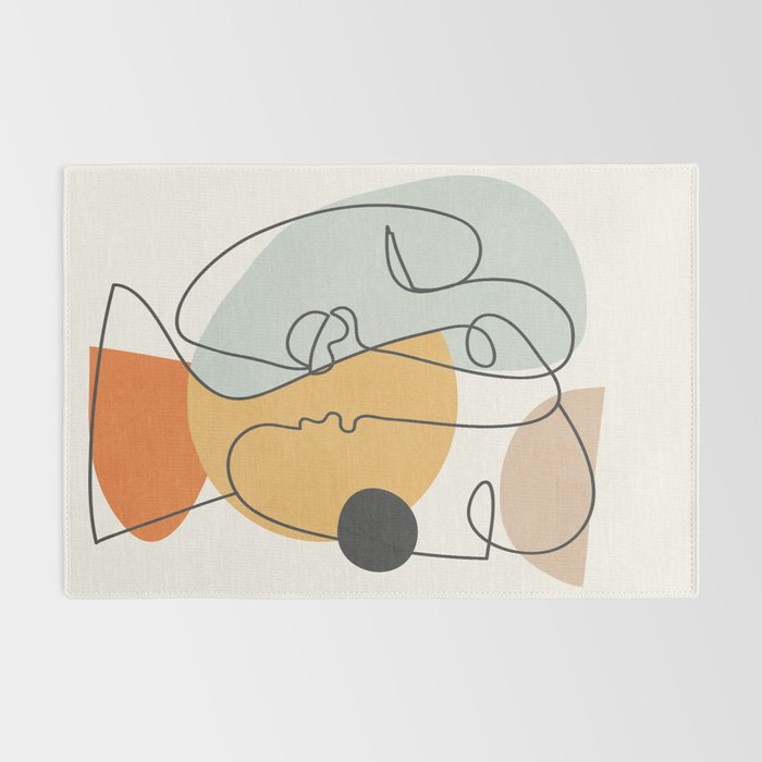 Abstract Faces 30 Rug Gallery Image 2