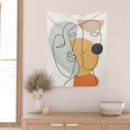Abstract Faces 30 Wall Tapestry Gallery Image 2