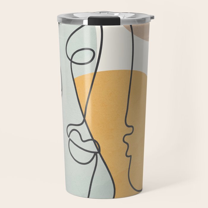Abstract Faces 30 Travel Mug Gallery Image 1