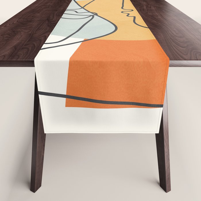 Abstract Faces 30 Table Runner Gallery Image 1