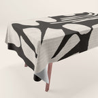 Matisse Inspired Cutouts in Black and White Tablecloth Gallery Image 1