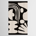 Matisse Inspired Cutouts in Black and White Tablecloth Gallery Image 2
