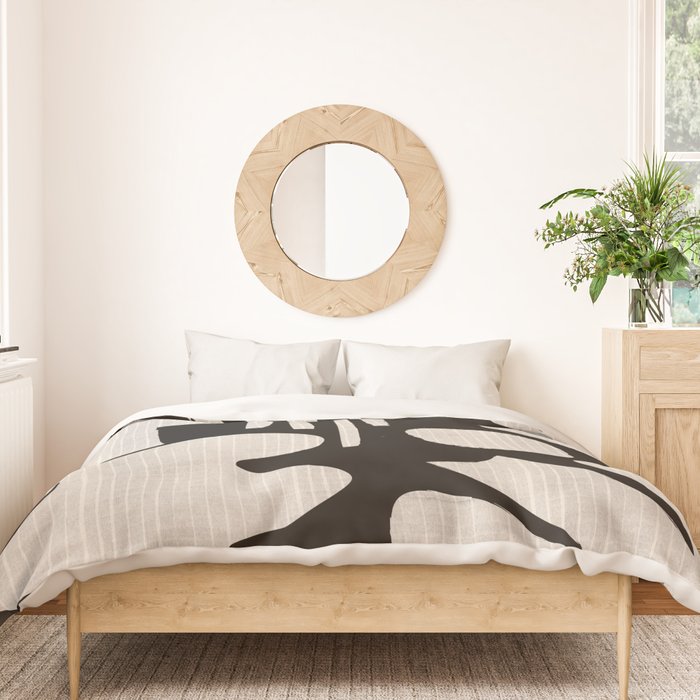 Matisse Inspired Cutouts in Black and White Duvet Cover Gallery Image 3