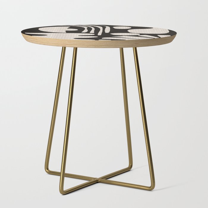 Matisse Inspired Cutouts in Black and White Side Table Gallery Image 1