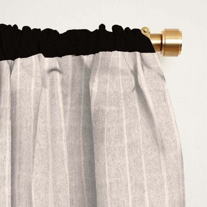 Matisse Inspired Cutouts in Black and White Window Curtain Gallery Image 2