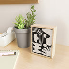 Matisse Inspired Cutouts in Black and White Mini Art Print Gallery Image 2