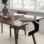 Matisse Inspired Cutouts in Black and White Table Runner Gallery Image 2