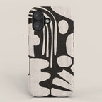 Matisse Inspired Cutouts in Black and White iPhone Case Gallery Image 1