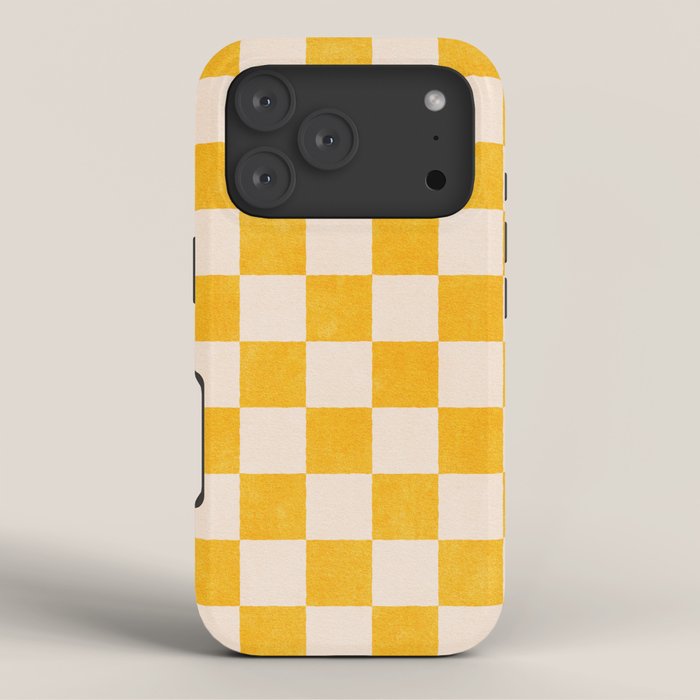 CHECKER - 001 - Goldenrod iPhone Case Gallery Image 3