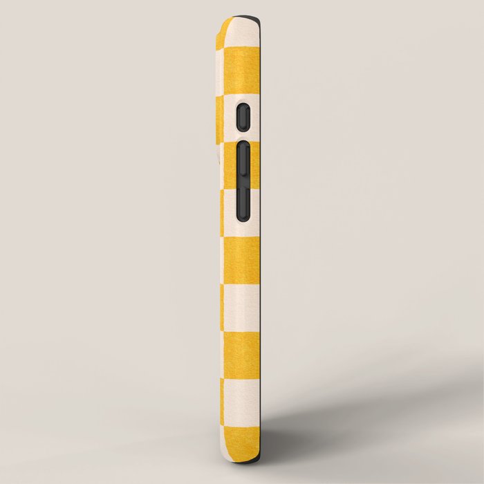 CHECKER - 001 - Goldenrod iPhone Case Gallery Image 2