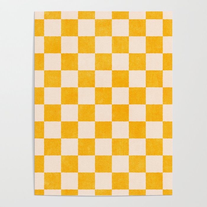 CHECKER - 001 - Goldenrod Poster Gallery Image 1