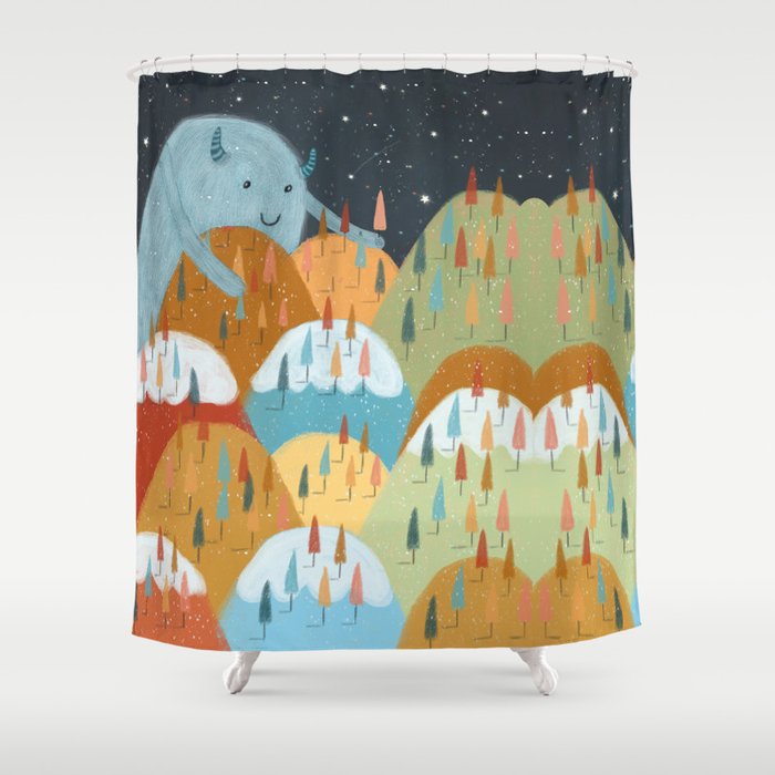 the rainbow forest Shower Curtain Gallery Image 1