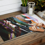Abstract Mountains II Outdoor Rug Gallery Image 2