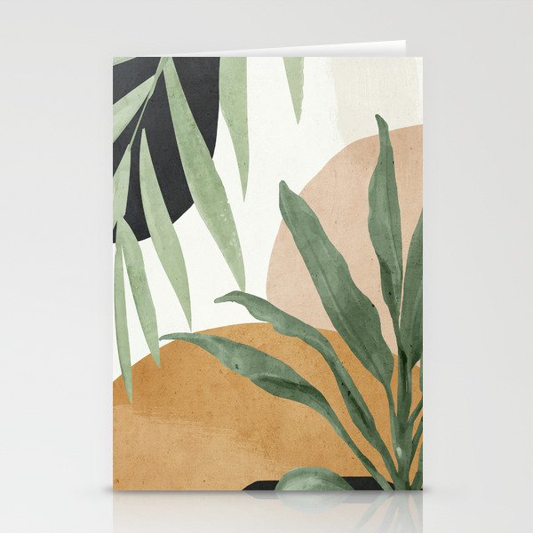 Abstract Art Tropical Leaves 4 Stationery Card Gallery Image 2