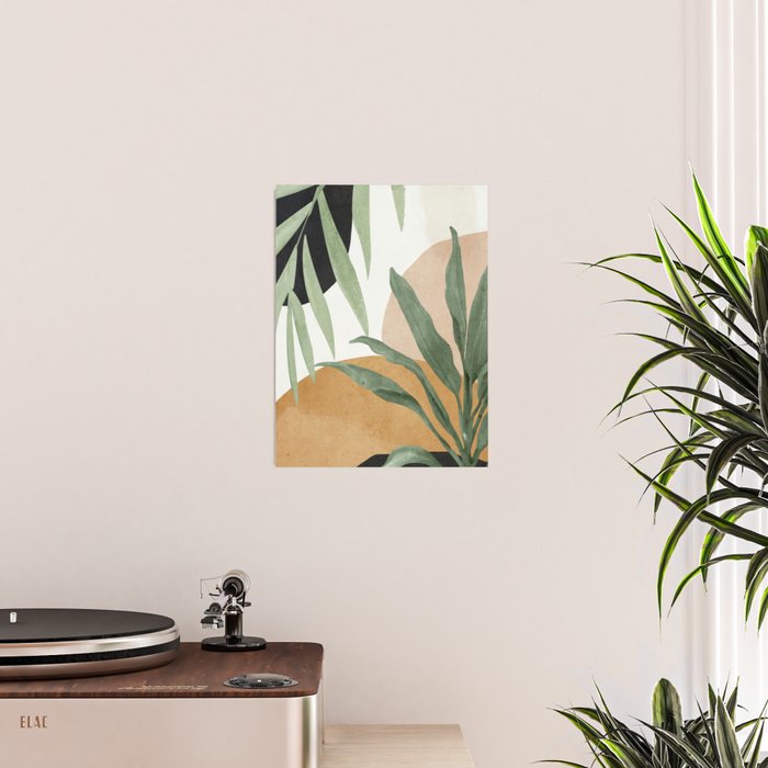 Abstract Art Tropical Leaves 4 Poster Gallery Image 2