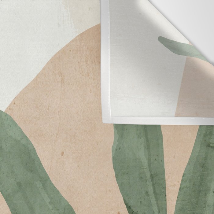 Abstract Art Tropical Leaves 4 Wall Tapestry Gallery Image 3