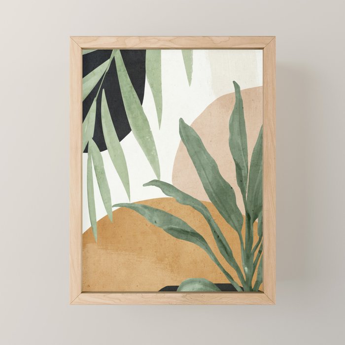 Abstract Art Tropical Leaves 4 Mini Art Print Gallery Image 1