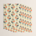 Potted plant with a bird Wrapping Paper Gallery Image 3