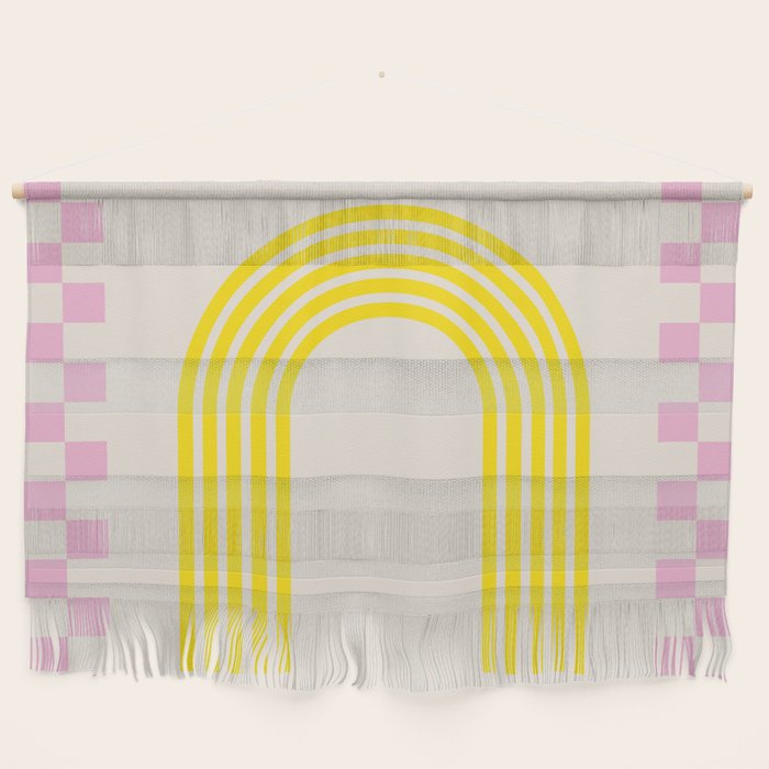 Chess Rainbow rose and yellow Wall Hanging Gallery Image 1