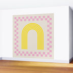Chess Rainbow rose and yellow Wall Mural Gallery Image 2