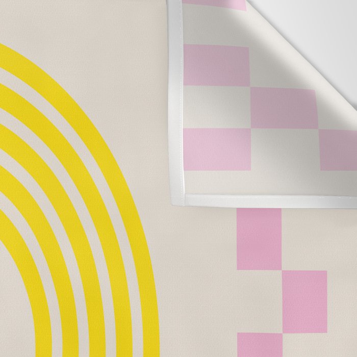 Chess Rainbow rose and yellow Wall Tapestry Gallery Image 3