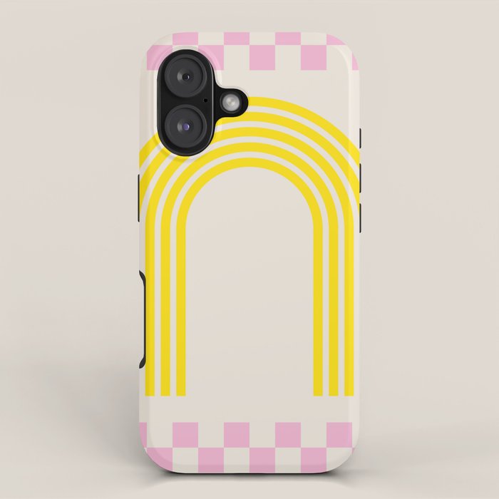 Chess Rainbow rose and yellow iPhone Case Gallery Image 1