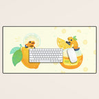 Golden poison lemon sherbet 1 Desk Mat Gallery Image 1