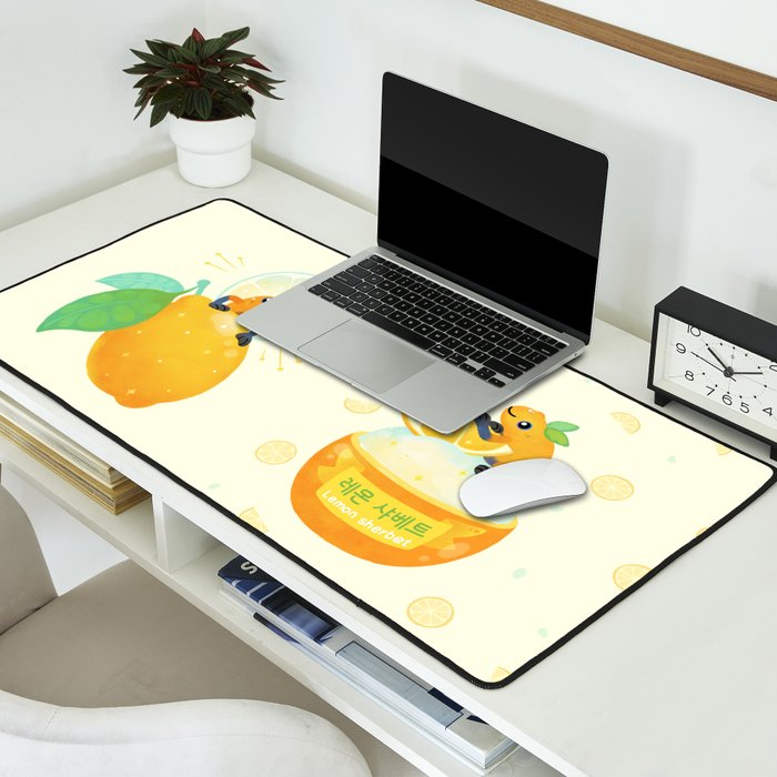 Golden poison lemon sherbet 1 Desk Mat Gallery Image 2