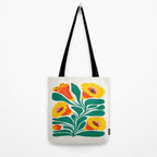 Orioles & Golden Poppy: Les Fleurs | Flower Market 04 | Spring Summer 23 Tote Bag Gallery Image 2