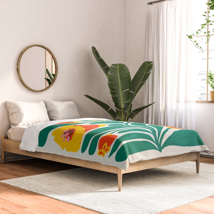 Orioles & Golden Poppy: Les Fleurs | Flower Market 04 | Spring Summer 23 Comforter Gallery Image 2