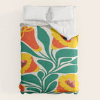 Orioles & Golden Poppy: Les Fleurs | Flower Market 04 | Spring Summer 23 Comforter Gallery Image 6