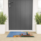 Greece Midcentury Modern Vintage Travel Poster Minimal Style Welcome Mat Gallery Image 3