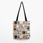 Purfect feline architecture // beige background cute cats in cardboard boxes Tote Bag Gallery Image 2