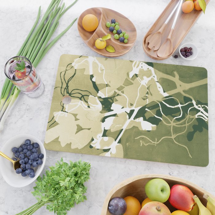 Botanical Mono Print 1 Cutting Board Gallery Image 2