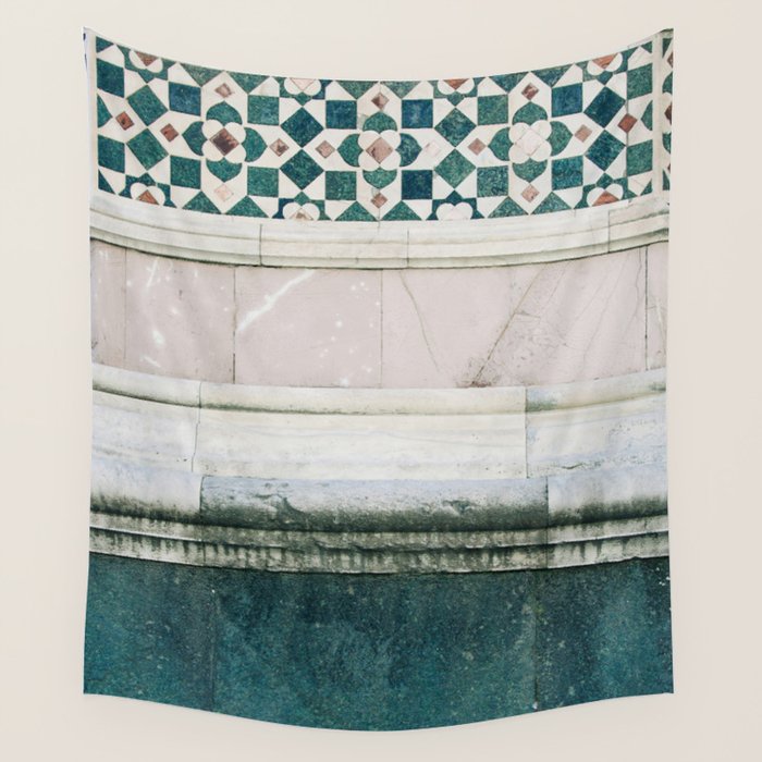 Il Duomo Marble Pattern - Florence Italy Wall Tapestry Gallery Image 1