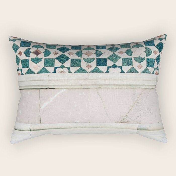 Il Duomo Marble Pattern - Florence Italy Rectangular Pillow Gallery Image 1
