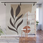 Minimal Abstract Art Plant 7 Wall Mural Gallery Image 1