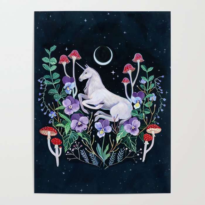 Unicorn Garden Poster Gallery Image 1