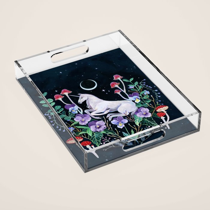 Unicorn Garden Acrylic Tray Gallery Image 1