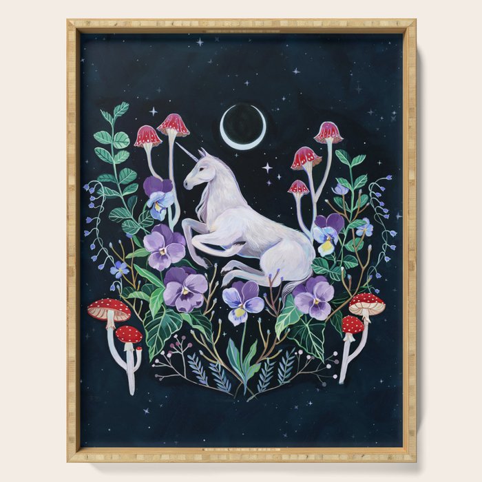 Unicorn Garden Serving Tray Gallery Image 1