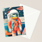The Outsider Syndrome, Astronaut Space Travel Galaxy Surrealism, Individuality Blush Photography Plants Mars Moon Eclectic Concept Stationery Card Gallery Image 2
