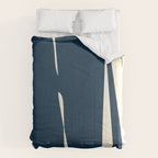 Minimalist Blue & Ivory Abstract Shapes Comforter Gallery Image 6